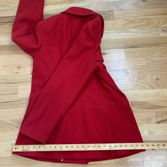 Banana Republic Wool Peacoat Red Wool Size Large - Picture 12 of 14